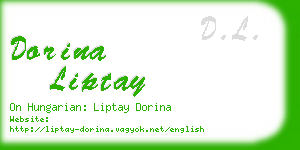 dorina liptay business card